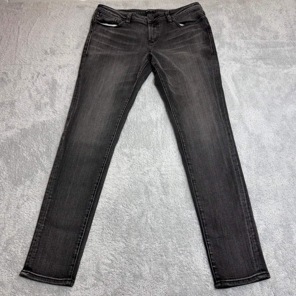 Dear John Joyrich Comfort Skinny Jeans Women's Size 30 Black Faded Stretch Denim